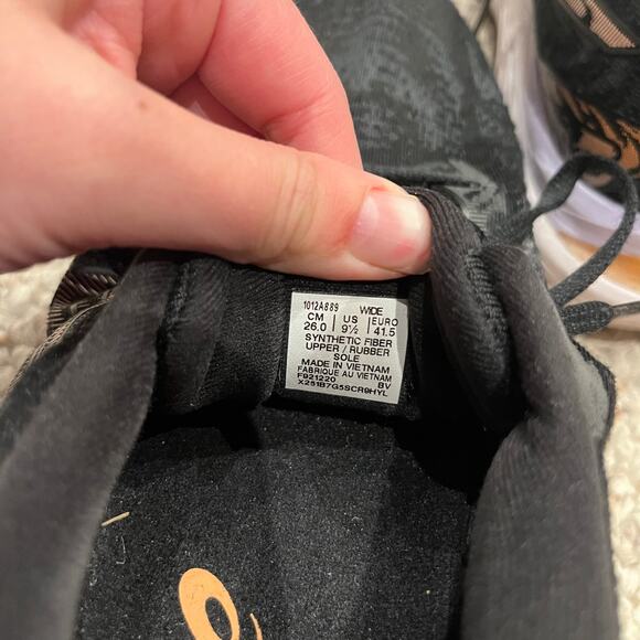 Asics Gel Cumulus 23 Running shoes Sz 9.5 Wide Black Sun Peach Active Outdoor - Picture 6 of 7